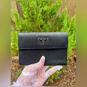 Black Prada Nylon wallet